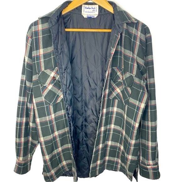 Vintage Jackets & Coats Vintage 9s Lumber Jack Mens Quilt Lined
